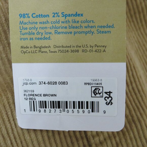 Thereabouts* Girls Flat Front Full Snap Down Corduroy A-Line Full Skirt~ Size 12 - Picture 9 of 9